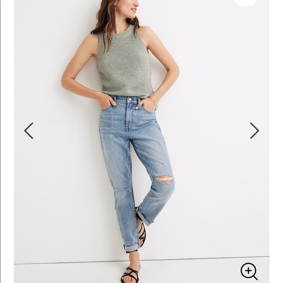 Madewell Denim - The high-rise slim boyjean in Elkhart wash
